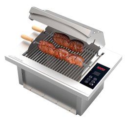 Churrasqueira Elétrica Cooktop Embutir Inox Saro CHED C/ Painel Digital 127V - 2