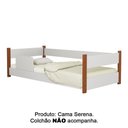 Ver imagem 5 de Cama Infantil Serena com Proteção Lateral para Quarto com Estrutura Reforçada em Mdf - Branco/nature