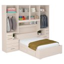 Ver imagem 2 de Dormitório Queen Size Completo 1223 Carvalho Claro