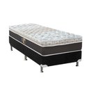 Ver imagem 1 de Cama Box Solteiro: Colchão Molas Ensacadas Castor Pocket Class Híbrido + Base Suede Black(88x188)