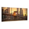 Quadro Decorativo Nova York Ponte Manhattan 3p City11:Colorido/Colorido - 1