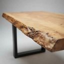 Ver imagem 6 de Mesa de Madeira Maciça 200x80x80 Borda Rústica Marrom Preto