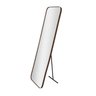 Espelho Retangular 150x50cm Suporte de Chão Corpo Inteiro Couro Orgânico - 1