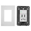 Ver imagem 4 de Kit 2 Tomadas de Parede 10a com Usb e Interruptor Bivolt para Casa Soyan
