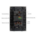 Ver imagem 5 de Kit 2 Tomadas de Parede 10a com Usb e Interruptor Bivolt para Casa Soyan