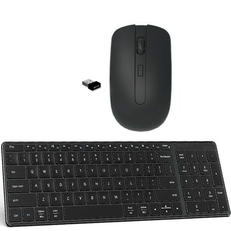 Teclado Mouse Wireless Preto para Notebook Dell