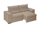 Ver imagem 4 de Sofá Alion 2,15m Retrátil e Reclinável Suede Cappucino - Xflex Sofás