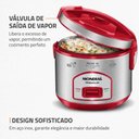 Ver imagem 4 de Panela Elétrica de Arroz Mondial Pratic 6i Premium Vermelho/inox 500w 220v - Pe-45-6x