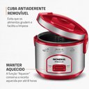 Ver imagem 5 de Panela Elétrica de Arroz Mondial Pratic 6i Premium Vermelho/inox 500w 220v - Pe-45-6x