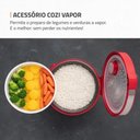 Ver imagem 3 de Panela Elétrica de Arroz Mondial Pratic 6i Premium Vermelho/inox 500w 220v - Pe-45-6x