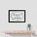 Ver imagem 2 de Quadro Gratidão Gera Gratidão - Horizontal 33x24cm:madeira Branca