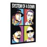 Quadro Decorativo System Of A Down Pop Art Em Cavas Pop06:Colorido/Colorido - 1
