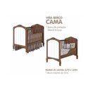 Ver imagem 4 de Berço - Mini Cama Infantil Harmonia 2 em 1 Branco - Permóbili Baby