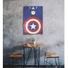 Quadro Decorativo Capitão América Marvel Em Canvas Marvel06:N/A/Colorido - 3