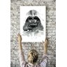 Quadro Decorativo Star Wars Darth Vader Em Canvas Sw07:Colorido/Colorido - 2