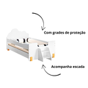 Ver imagem 2 de Cama Juvenil Lorena Branca com Luminária Nuvem Led