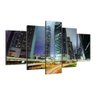 Quadro Decorativo Hong Kong Asia Cidades Do Mundo 5p City07:Colorido/Colorido - 1
