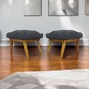 Ver imagem 4 de Kit 2 Puffs Decorativos Retangular para Sala Penteadeira Marty Linho