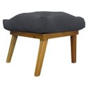 Ver mais imagens de Kit 2 Puffs Decorativos Retangular para Sala Penteadeira Marty Linho