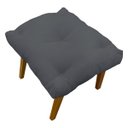 Ver imagem 3 de Kit 2 Puffs Decorativos Retangular para Sala Penteadeira Marty Linho