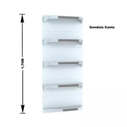 Gondola Parede 170 Fit Ate 5 Metros 1 Canto Branco 30b Pe Cinza - 4