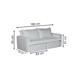 Sofá Cama Casal Retrátil e Reclinável em Linho Sofatec - 7