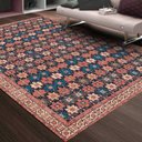 Ver imagem 3 de Tapete Persa Floral Casa Dona Antiderrapante 100 x 140cm