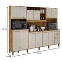 Ver imagem 3 de Armário de Cozinha Ambiente Ágata Cinamomo Off White - Valdemóveis