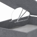 Ver imagem 6 de Base Cama Box Casal com Bau 1,38x1,88 Mts Valentina Vilajo: Suede Cinza
