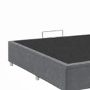 Ver imagem 4 de Base Cama Box Casal com Bau 1,38x1,88 Mts Valentina Vilajo: Suede Cinza