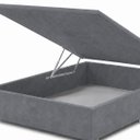 Ver imagem 7 de Base Cama Box Casal com Bau 1,38x1,88 Mts Valentina Vilajo: Suede Cinza