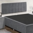 Ver imagem 2 de Base Cama Box Casal com Bau 1,38x1,88 Mts Valentina Vilajo: Suede Cinza