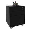 Ver imagem 2 de Gaveteiro Organizador com Chave e Rodízios 48,8cm Me4148 Tecno Mobili - Preto