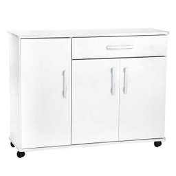 Gabinete Triplo 3 Portas e 1 Gaveta 32-Santos Dumont - Branco - 1 Gabinete Triplo 3 Portas e 1 Gaveta 32-Santos Dumont - Branco - 1