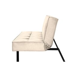 Sofa Cama Atlanta 2 Lugares 177cm Pe Talento Móveis Veludo Paris Bege Claro - 3