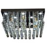 Lustre Plafon Cristal Quadrado 1566/500-Diamante - Prata - 1
