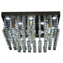 Ver imagem 1 de Lustre Plafon Cristal Quadrado 1566/500-Diamante - Prata