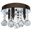 Ver imagem 1 de Lustre Plafon Cristal Redondo 6817/300 -Diamante - Prata