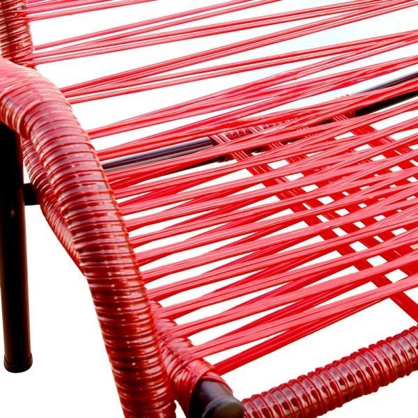 Kit 4 Cadeiras Luxo Plus Size Adulta Fio Duplo Vermelha - 3