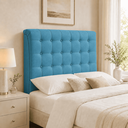 Ver imagem 4 de Cabeceira Ana Estofada Suede p/ Cama Box Casal King 195cm Quarto