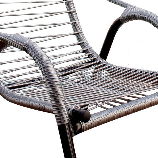 Cadeira para Area Externa de Fio Único Prata Luxo Adulta - 3