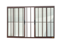 Ver imagem 1 de Janela Alumínio Confort 4F.c/Grade 100 x 120 V.Liso Marrom Corten Brimak