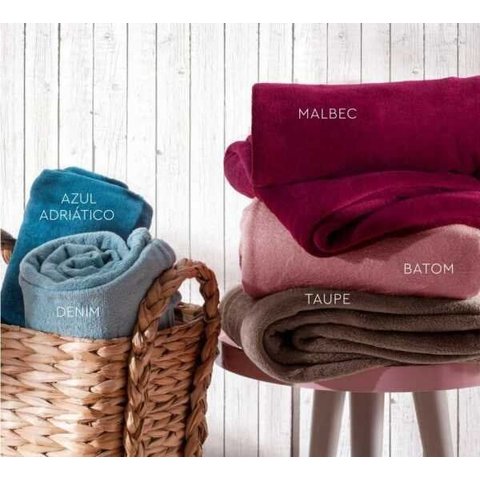 Coberto/manta Fleece Celta Microfibra Casal 180x200cm 180g/m²