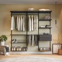 Ver imagem 5 de Closet Aberto Modulado Casal 205cm Eminence Preto
