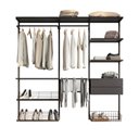 Ver imagem 2 de Closet Aberto Modulado Casal 205cm Eminence Preto