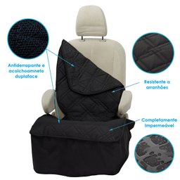 Capa Pet Protetora de Assento Dianteiro Antiderrapante Carro SUV - 4