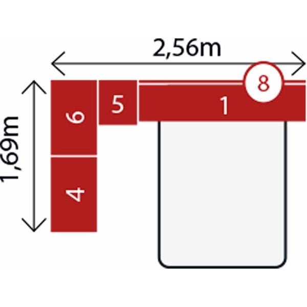 Quarto Branco Modulado Modena Roupeiro 2 Portas + Ponte Amério Aéreo - Demóbile - 3