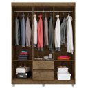 Ver imagem 2 de Guarda-Roupa Solteiro 6 Portas e 2 Gavetas 620-Araplac - Demolição/Baunilha