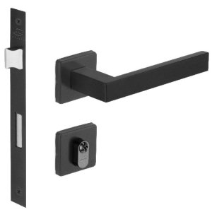 Fechadura Imab Hato 2 Inox Preto Maquina 55mm