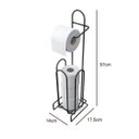 Ver imagem 2 de Suporte de Aço para Papel Higiênico 4 Rolos - Stolf